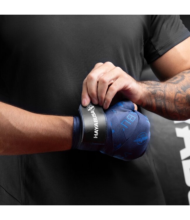 Hayabusa Deluxe Hand Wraps 450 cm – Boksbandages – Blauw