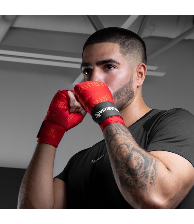 Hayabusa Deluxe Hand Wraps 450 cm – Boxbandagen – Rot