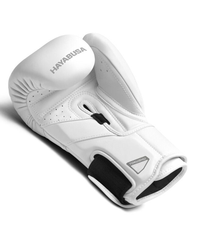 Hayabusa T3 Kanpeki Leren Bokshandschoenen – Arctic White | Premium Leer & Maximale Support