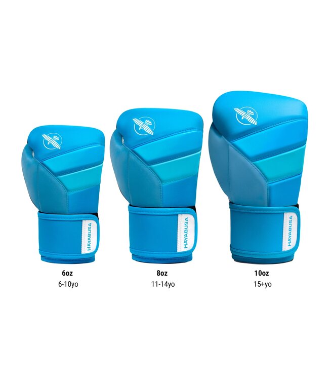 Hayabusa T3 Kids Boxhandschuhe – Neon Blue | Kinder Boxhandschuhe & Maximaler Schutz
