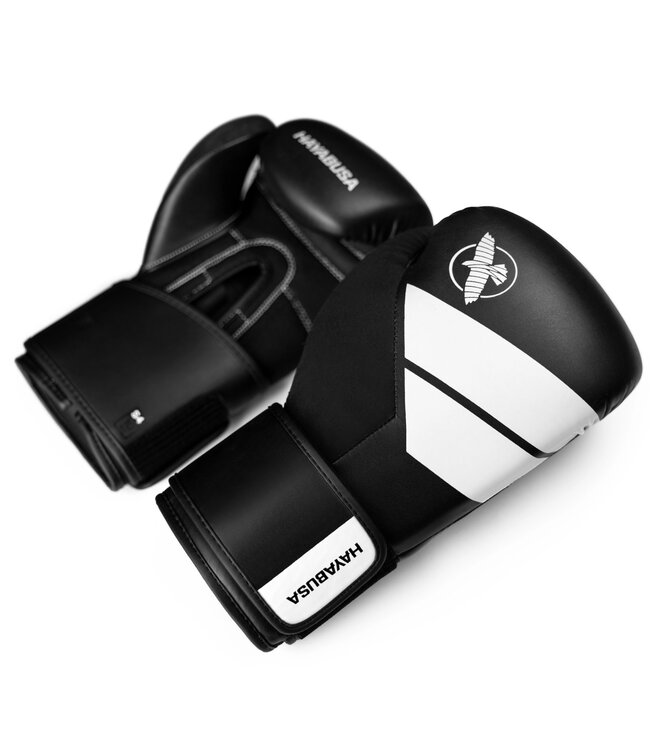 Hayabusa S4 Bokshandschoenen voor Boksen en Kickboksen Zwart/Wit