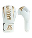 King Pro Boxing KPB/REVO 9 Boxing Gloves – Premium Kickboxing Gloves White/Gold