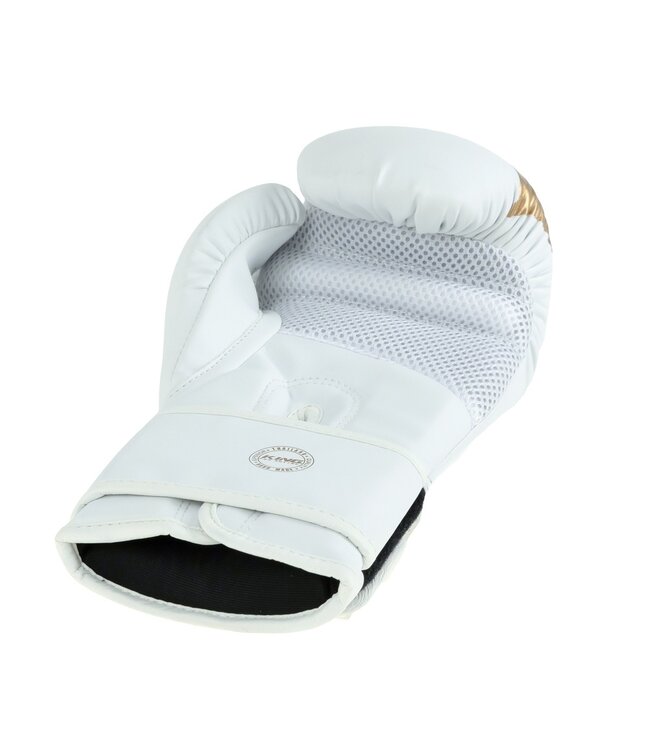 King Pro Boxing KPB/REVO 9 Boxing Gloves – Premium Kickboxing Gloves White/Gold