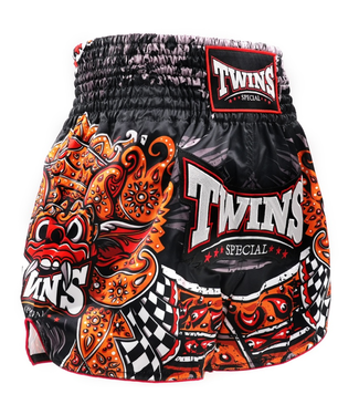 Twins Special Twins Special Muay Thai Shorts BARONG – Zwart/Oranje