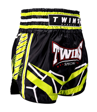 Twins Special Twins Special Muay Thai Shorts TTBL Racing – Zwart/Groen