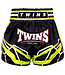 Twins Special TTBL Racing Muay Thai Shorts – Handgemaakt Satijn – Zwart/Groen