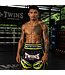 Twins Special TTBL Racing Muay Thai Shorts – Handcrafted Satin – Black/Green