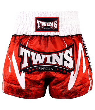 Twins Special Twins Special Muay Thai Shorts TTBL Rusty Red – Rood/Wit