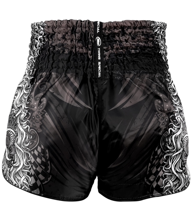 Twins Special Muay Thai & Kickboks Shorts TTBL Rangda – Zwart/Grijs