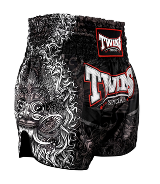 Twins Special Twins Special TTBL Rangda Muay Thai Shorts – Zwart/Grijs