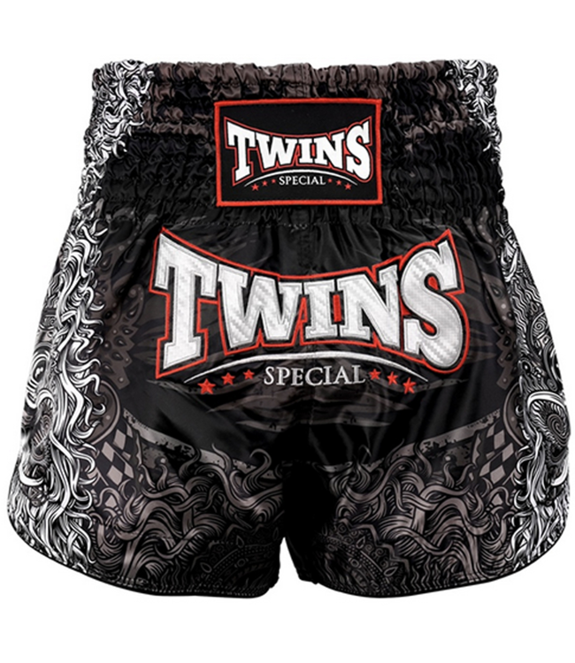 Twins Special Muay Thai & Kickboks Shorts TTBL Rangda – Zwart/Grijs