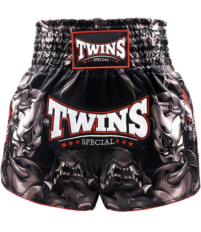 Twins Special Muay Thai & Kickboks Shorts TTBL Kabuki – Zwart/Grijs