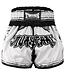 Twins Special Muay Thai & Kickboxing Shorts TTBL Comic – White/Black
