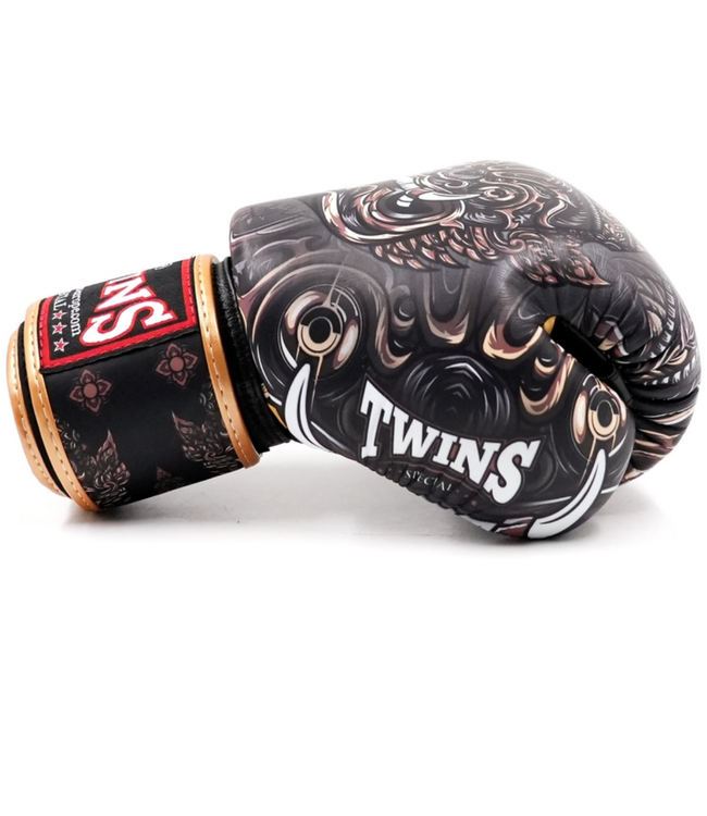 Twins Special BGVL4 Bokshandschoenen & Kickbokshandschoenen Yaktai – Wit/Zwart