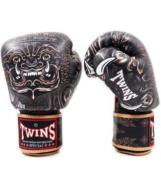 Twins Special Twins Special BGVL4 Yaktai Boxhandschuhe – Weiß/Schwarz