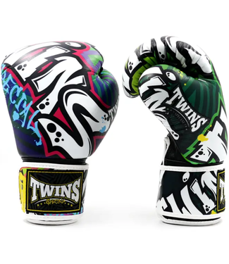 Twins Special Twins Special BGVL4 Graffiti Boxing Gloves – Black