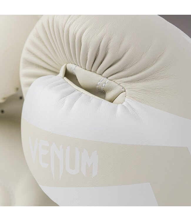 Venum Elite Boxing Gloves – White/Ivory | For Boxing, Kickboxing & Muay Thai
