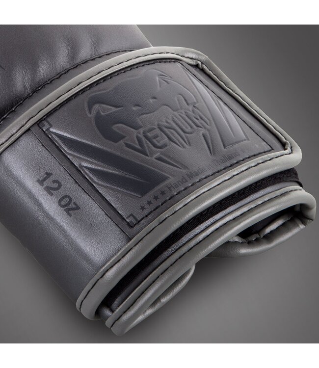 Venum Elite Boxhandschuhe – Grau/Grau | Für Boxen, Kickboxen & Muay Thai