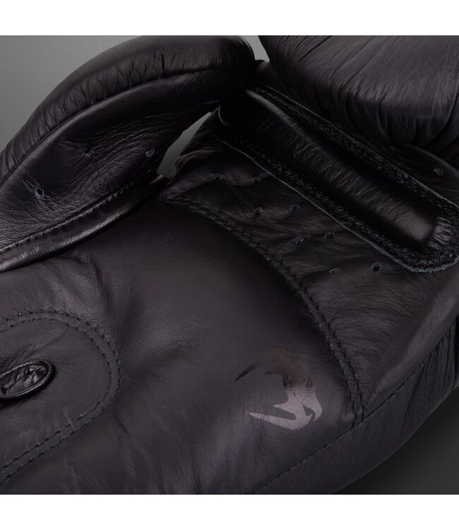 Venum Giant 3.0 Boxhandschuhe – Nappa Leder – Schwarz/Schwarz – Für Boxen, Kickboxen & Muay Thai