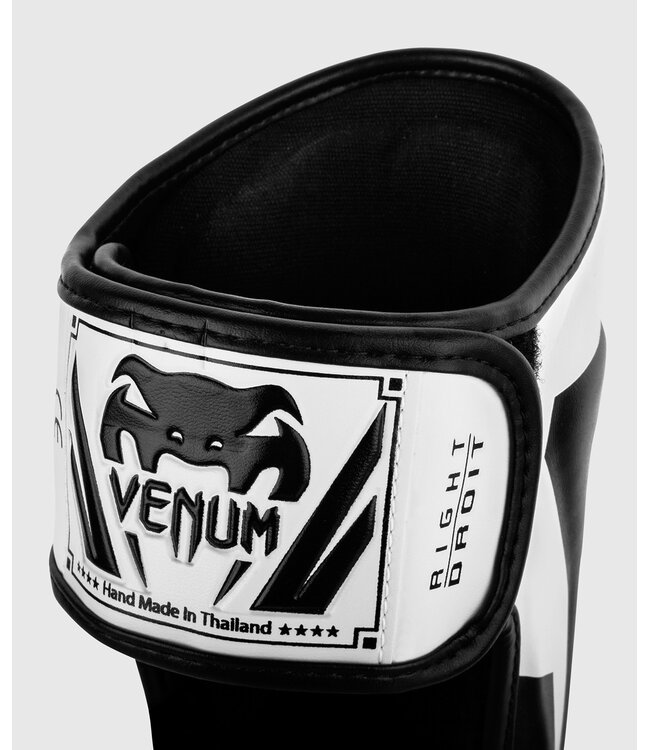 Venum Elite Schienbeinschoner Kampfsport Weiss Schwarz