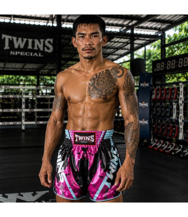 Twins Special Muay Thai & Kickboks Shorts TTBL Candy – Pink