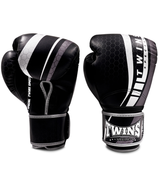 Twins Special Twins Special BGVL 15 Boxhandschuhe – Schwarz/Weiß/Grau