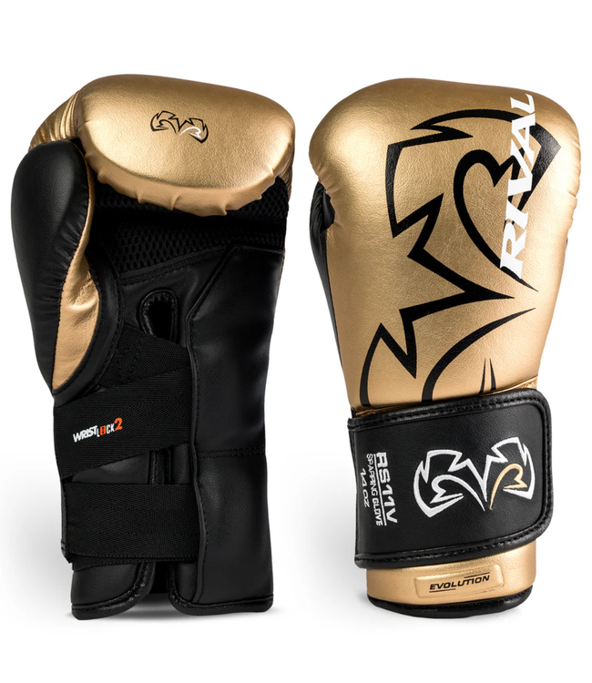 Rival RS11V Evolution Sparring Boxing Gloves – Premium Training Gloves – Gold/Black