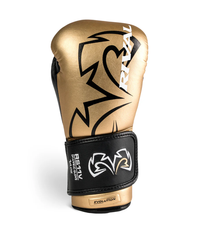 Rival RS11V Evolution Sparring Boxhandschuhe – Premium Trainingshandschuhe – Gold/Schwarz