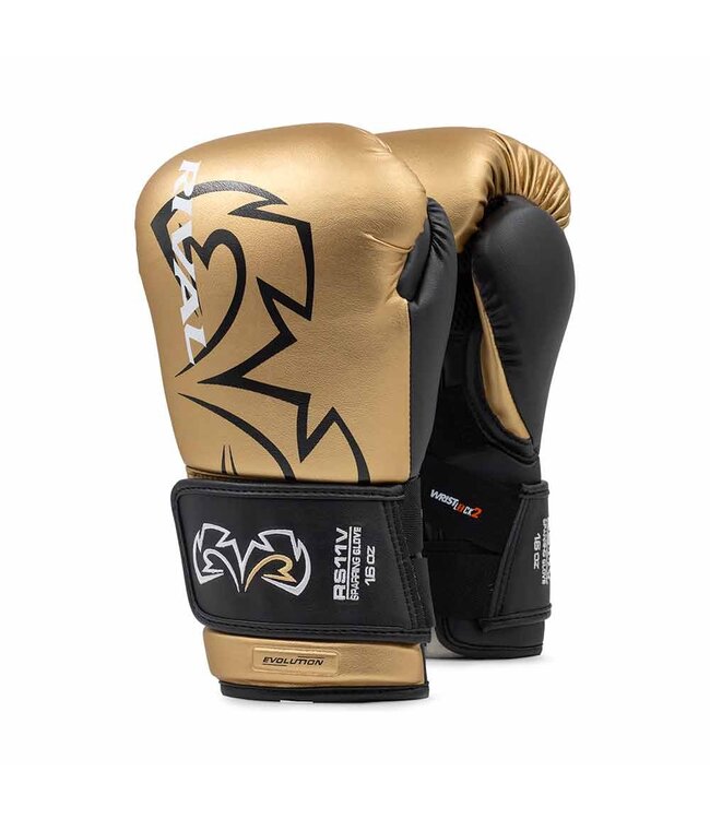 Rival RS11V Evolution Sparring Boxing Gloves – Premium Training Gloves – Gold/Black
