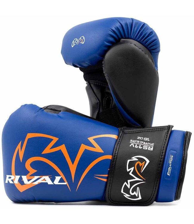 Rival RS11V Evolution Sparring Boxing Gloves – Premium Training Gloves – Blue