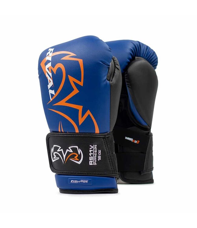 Rival RS11V Evolution Sparring Boxhandschuhe – Premium Trainingshandschuhe – Blau