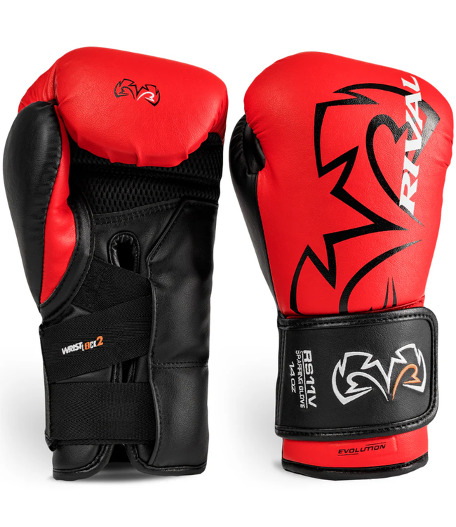 Rival RS11V Evolution Sparring Boxhandschuhe – Premium Trainingshandschuhe – Rot