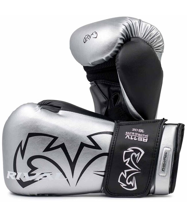 Rival RS11V Evolution Sparring Boxhandschuhe – Premium Trainingshandschuhe – Silber