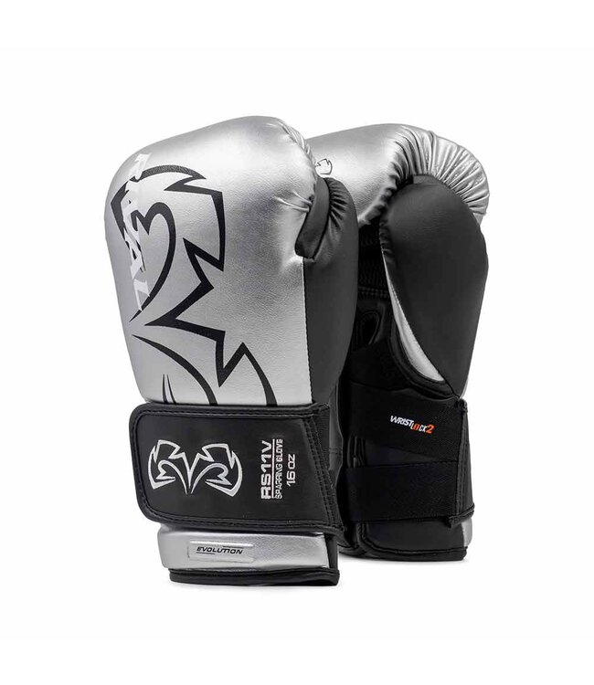 Rival RS11V Evolution Sparring Boxhandschuhe – Premium Trainingshandschuhe – Silber