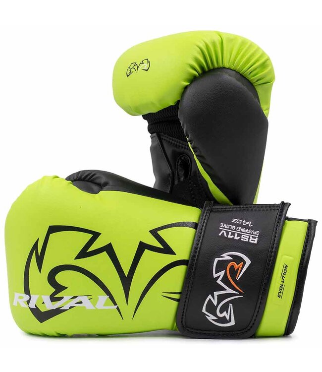 Rival RS11V Evolution Sparring Boxhandschuhe – Premium Trainingshandschuhe – Lime