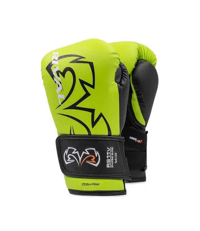 Rival RS11V Evolution Sparring Boxing Gloves – Premium Training Gloves – Lime