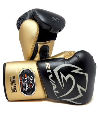 Rival Rival RS100 Professional Sparring Boxhandschuhe Schwarz/Gold