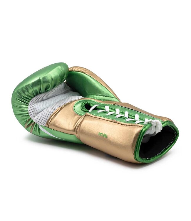 Rival RS100 Professional Sparring Boxhandschuhe – Multi‑Layer Foam – Wrist Lock 2™ – Grün/Gold