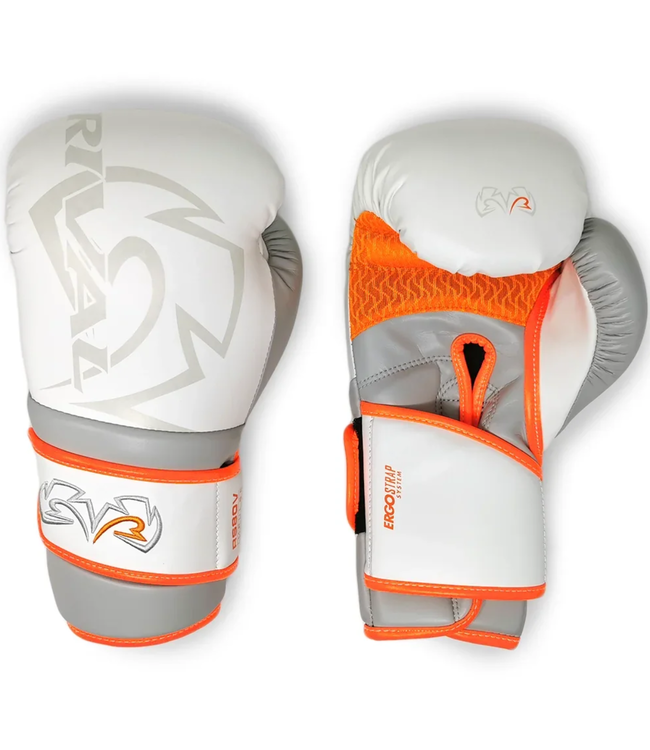 Rival RS80V Impulse Boxhandschuhe White/Orange | Sparring & Stabilität