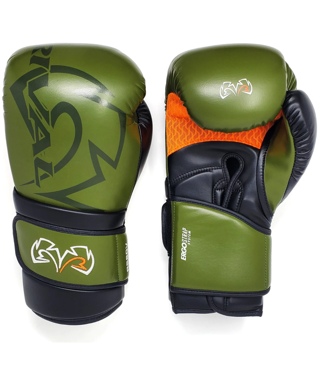 Rival RS80V Impulse Bokshandschoenen Kaki Groen | Sparring & Polsstabiliteit