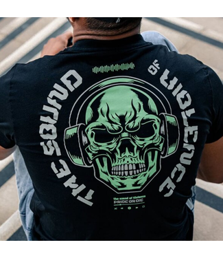PRiDEorDiE PRiDEorDiE SOUND OF VIOLENCE T-shirt Zwart