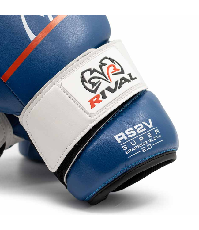 Rival RS2V Bokshandschoenen Blauw – Premium Super Sparring Gloves voor Sparring & Training