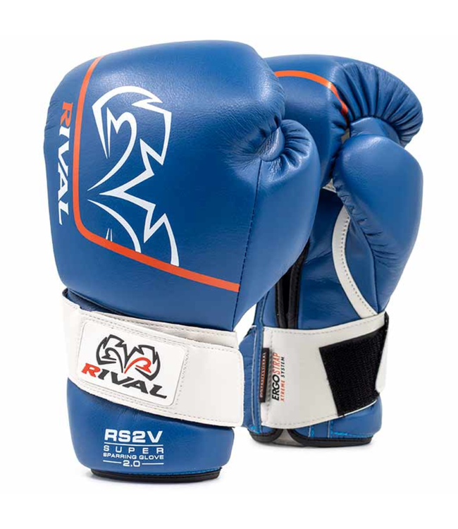 Rival RS2V Bokshandschoenen Blauw – Premium Super Sparring Gloves voor Sparring & Training