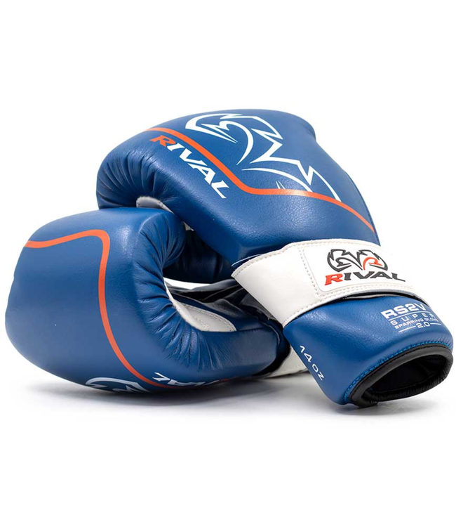Rival RS2V Bokshandschoenen Blauw – Premium Super Sparring Gloves voor Sparring & Training