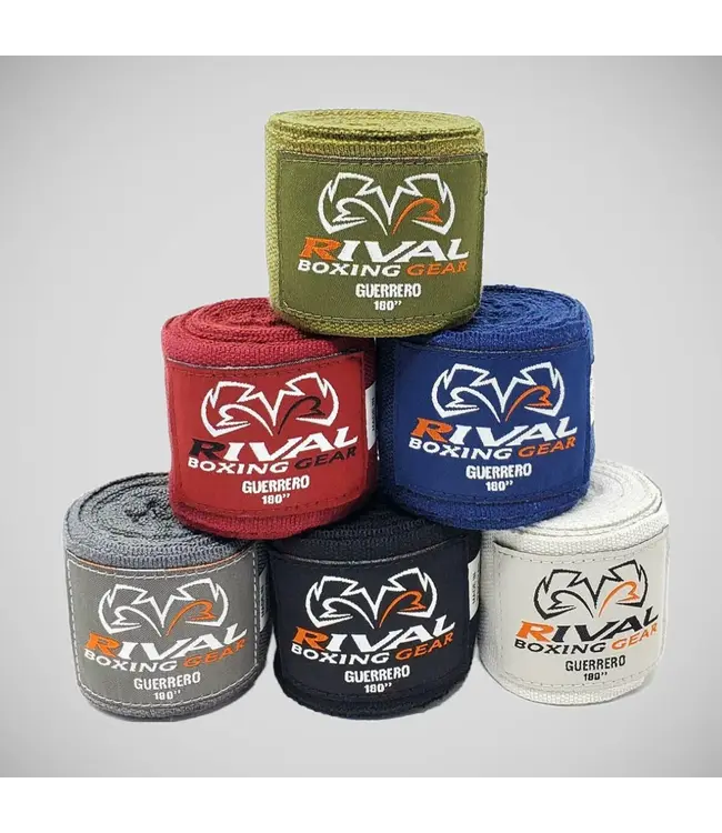 Rival Guerrero Handwraps 450 cm Burgundy – Premium Boxbandagen für Boxen & Kickboxen