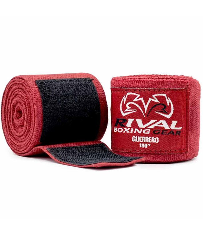 Rival Guerrero Handwraps 450 cm Burgundy - Boksbandages voor Boksen & Kickboksen