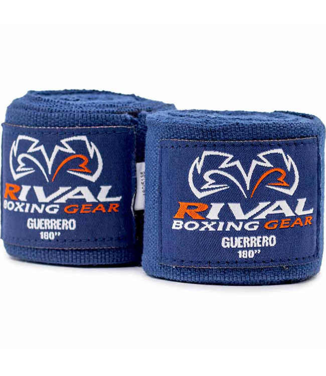 Rival Guerrero Handwraps 450 cm Navy Blue – Boxing Hand Wraps for Boxing & Kickboxing