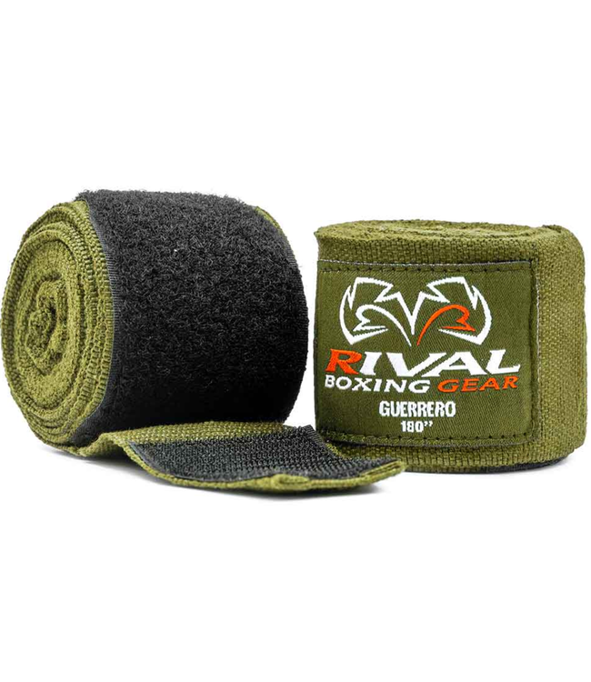 Rival Guerrero Handwraps 450 cm Khaki Green – Boxing Hand Wraps for Boxing & Kickboxing