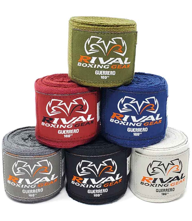 Rival Guerrero Handwraps 450 cm Black – Boxing Hand Wraps for Boxing & Kickboxing