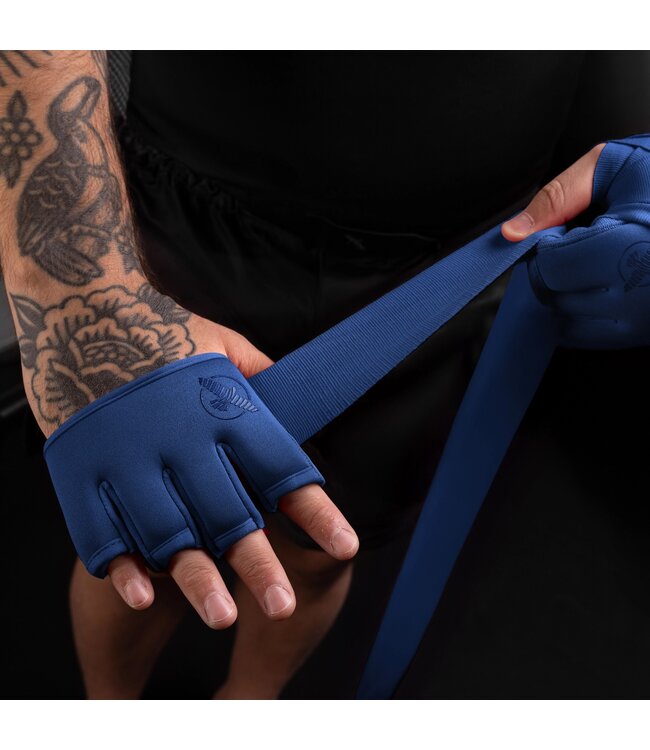 Hayabusa Knuckle Guard Hand Wraps Blue with added knuckle protection
